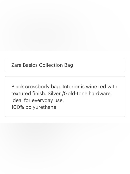 Zara Basics Collection Bag - Picture 9 of 9